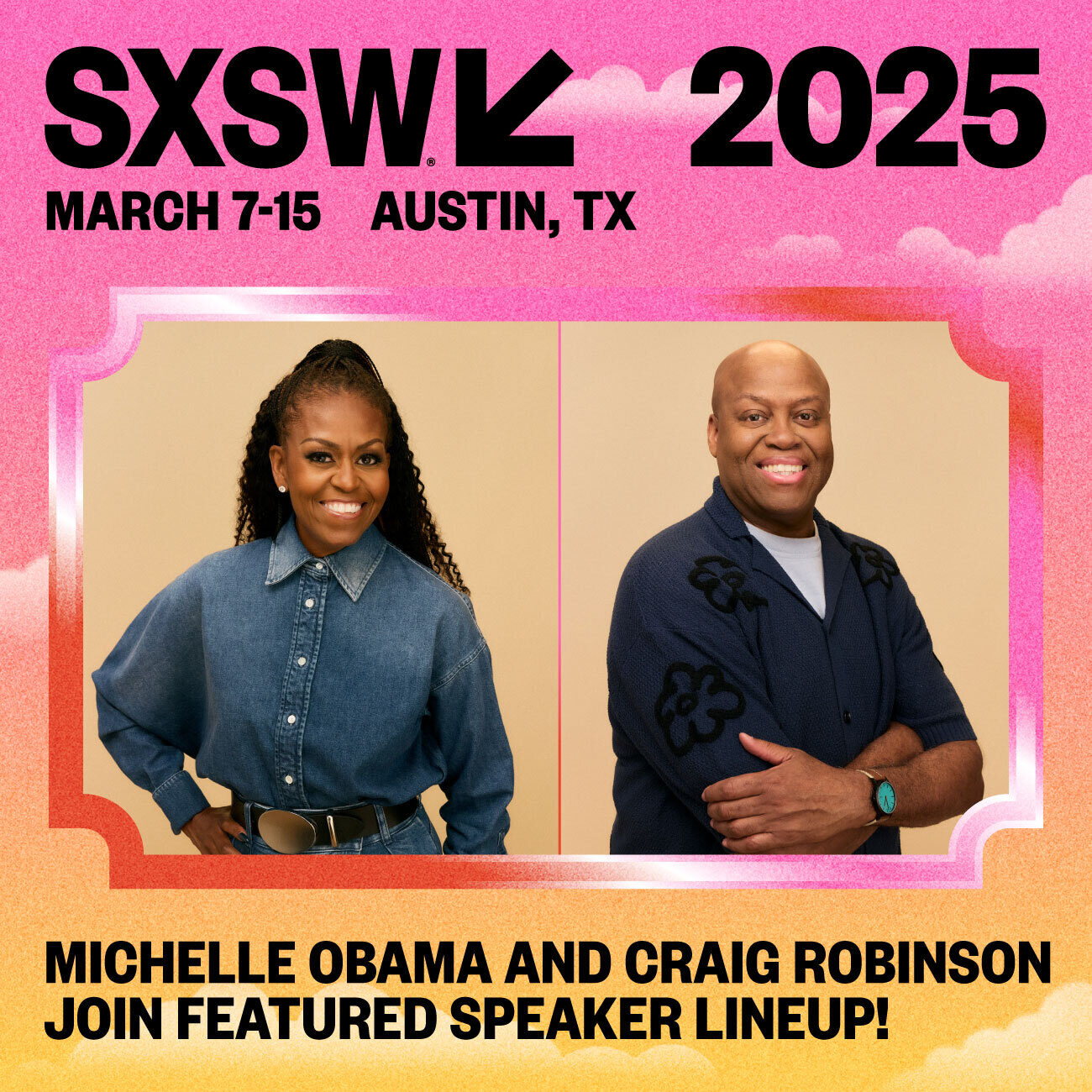 Michelle Obama and Craig Robinson join Featured Speaker lineup!