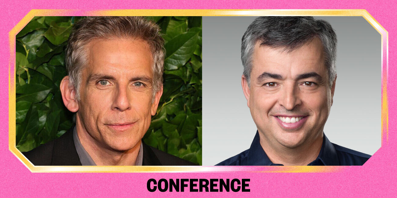 CONFERENCE: Ben Stiller photo by Theo Wargo, Eddy Cue photo courtesy of the speaker.