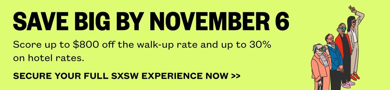 Save big by November 6. Score up to $800 off the walk-up rate and up to 30% on hotel rates. 